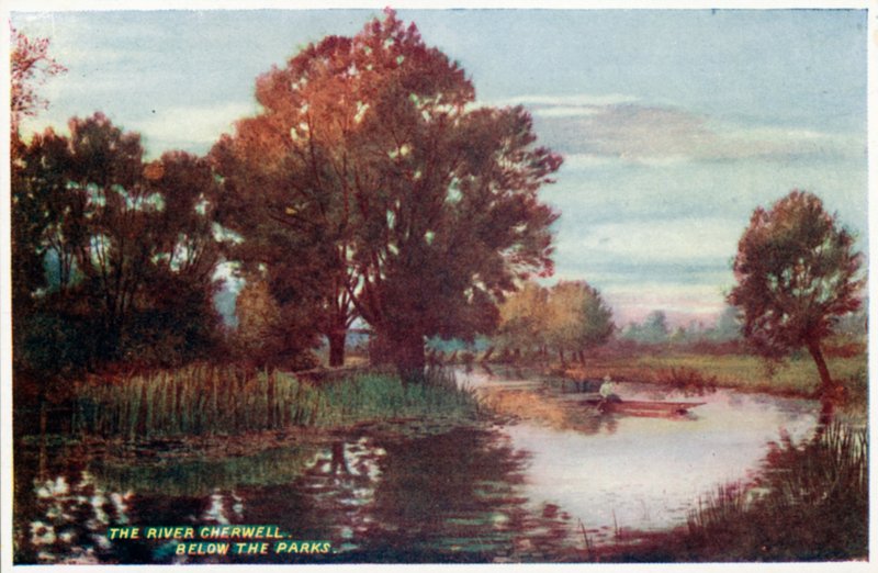 Parkların altında Cherwell Nehri, by William Matthison