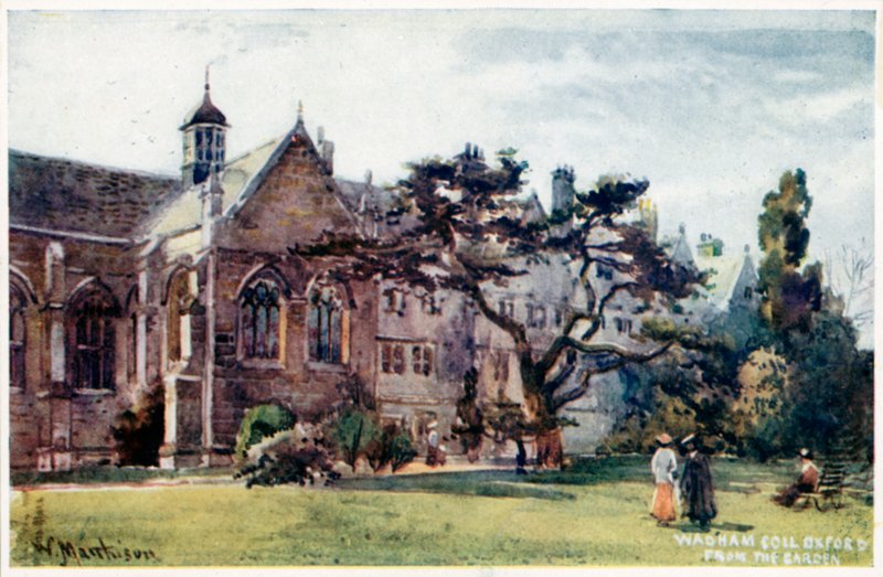 Bahçeden Wadham Koleji by William Matthison