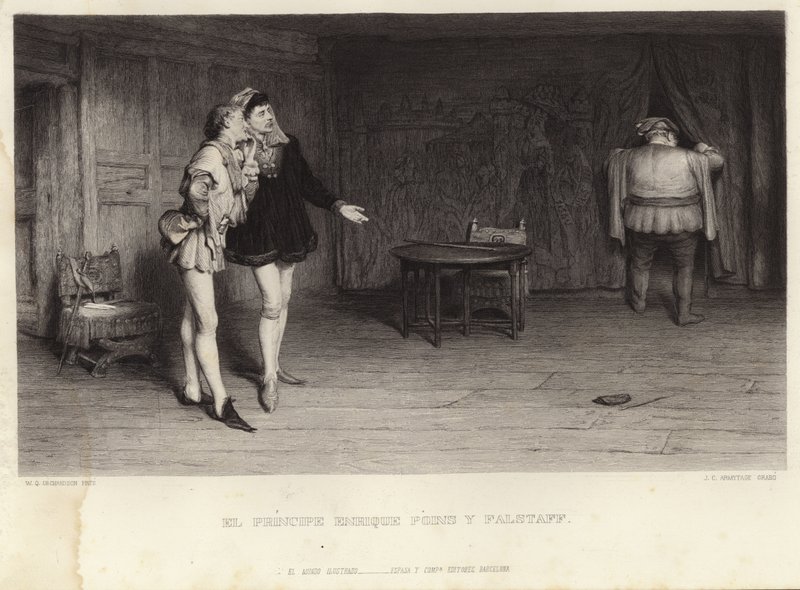 Prens Henry ve Falstaff by William Quiller Orchardson