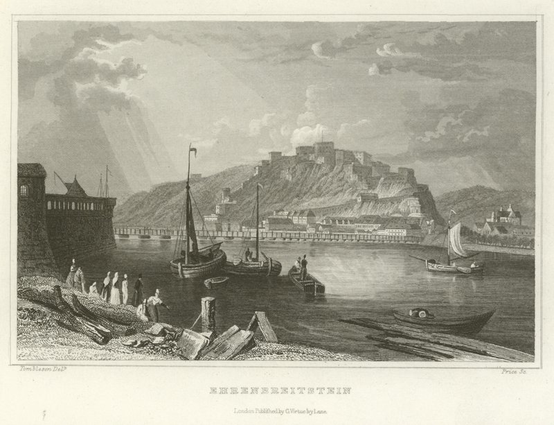 Ehrenbreitstein by William Tombleson