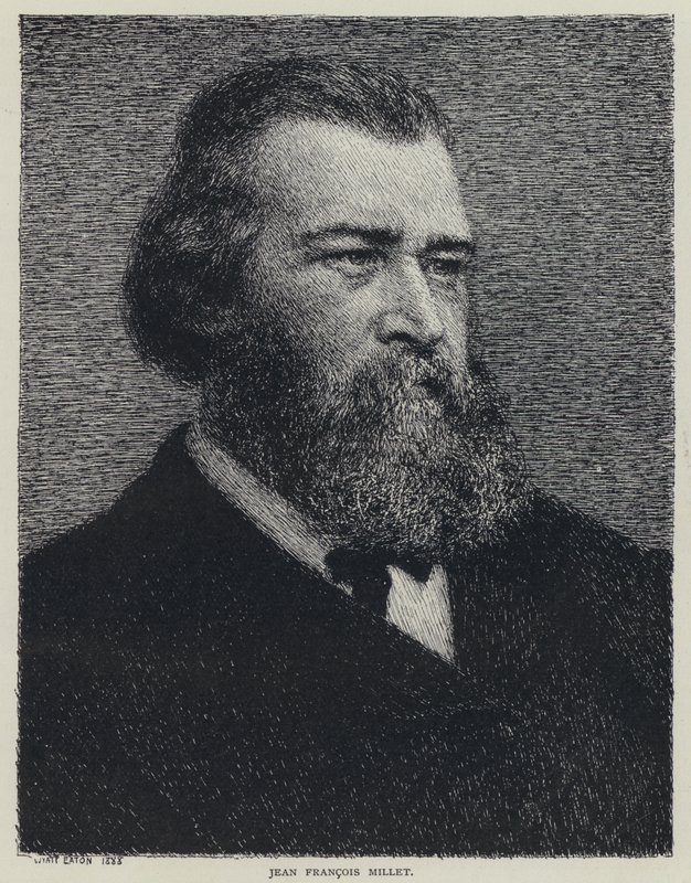 Jean Francois Millet, Fransız ressam (lito) by Wyatt Eaton