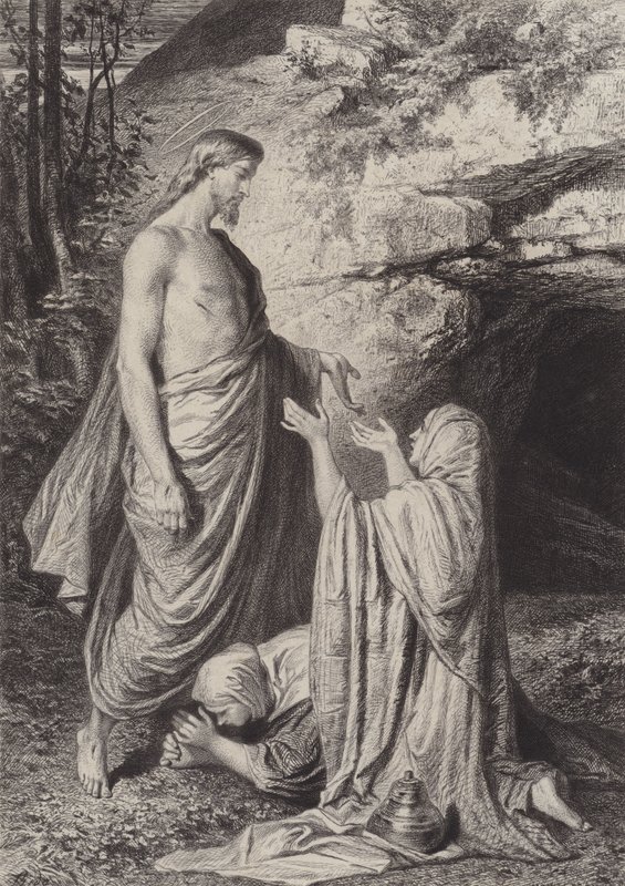 İsa Kadınlara Görünür by after Albert Robida