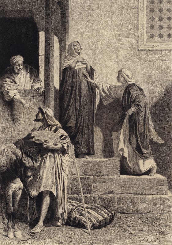 Mary ve Elisabeth by after Albert Robida