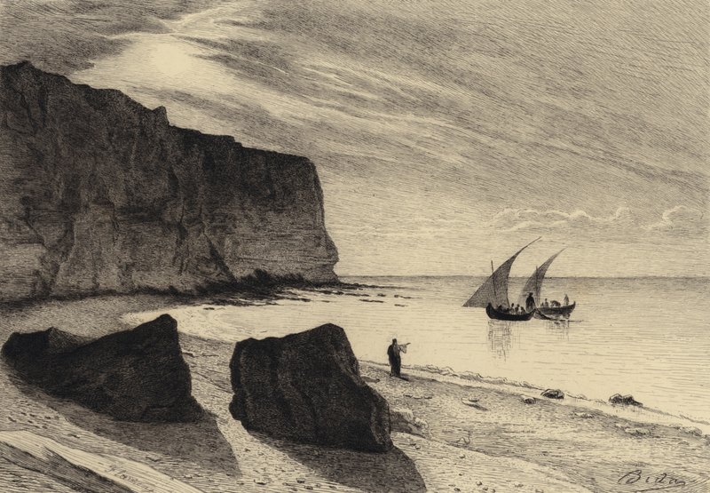 Balıkların Mucizevi Çekişi by after Albert Robida
