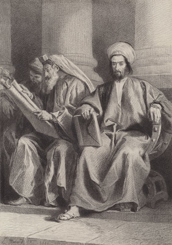 Yazıcılar ve Ferisiler by after Albert Robida