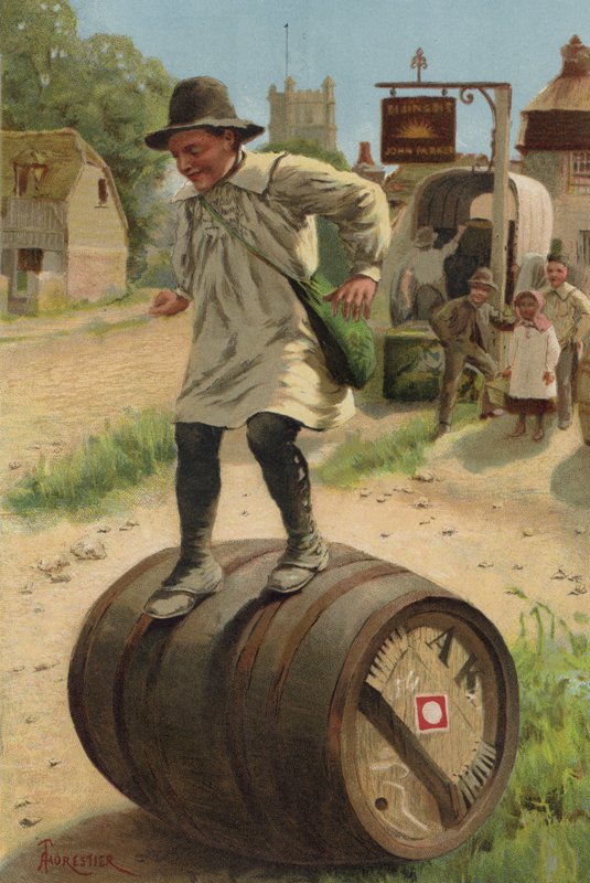 Tehlikeli Spor (kromolitho) by after Amedee Forestier