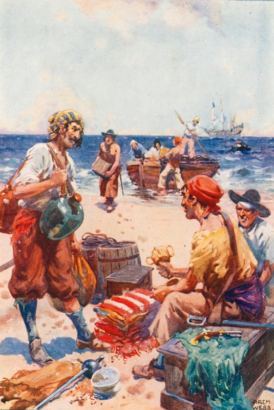 Korsanlar Adasında by after Archibald Bertram Webb