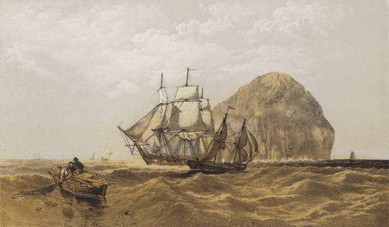 Ailsa Craig (kromolitho) by after C. Stanfield