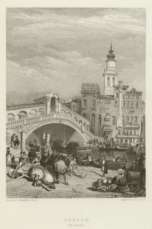 Venedik, Rialto by after C. Stanfield