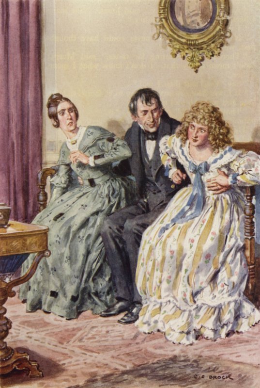 Martin Chuzzlewit için çizim by after Charles Edmund Brock