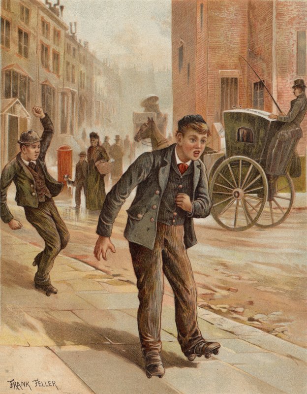 Şüpheli Bir Dönüş (chromolitho) by after Frank Feller