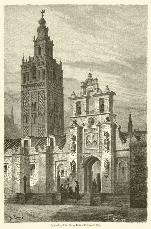 La Giralda, Sevilla by Gustave after Dore