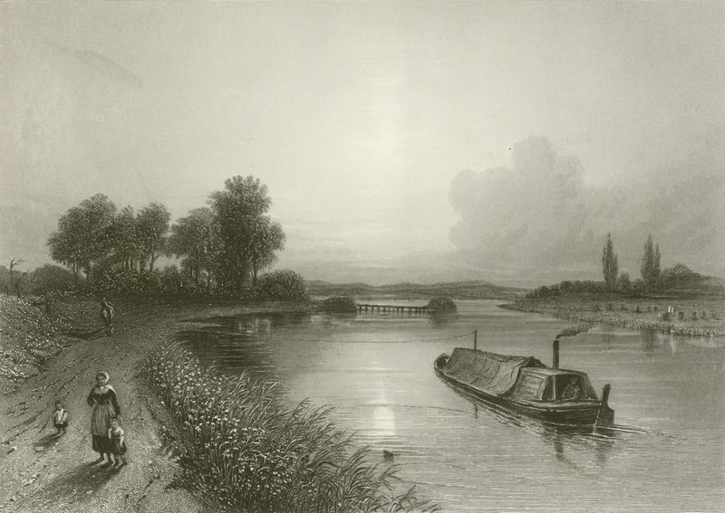 Wightnor yakınlarındaki Trent Nehri by Henry after Warren