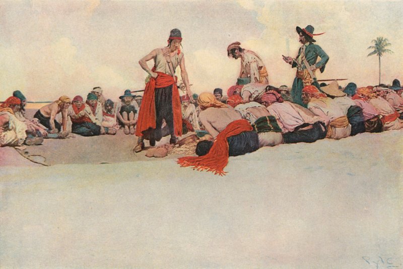 Böylece Hazine Bölündü by after Howard Pyle