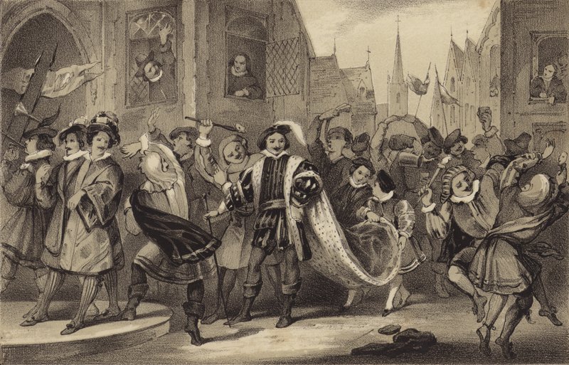 Misrule Lordu, G Ferrers by James Stephanoff