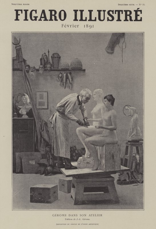Gerome Atölyesinde by after Jean Leon Gerome