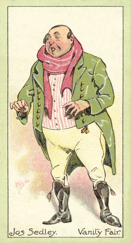 Jos Sedley, Vanity Fair (chromolitho) by after Joseph Clayton Clarke
