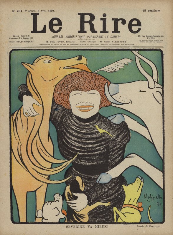 Le Rire için İllüstrasyon by after Leonetto Cappiello