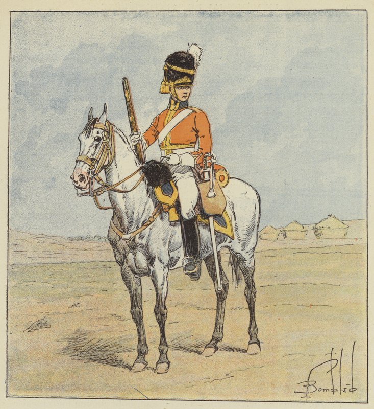İngiliz Ordusu, İskoç Ejderhası, Scotch-Grays by after Louis Charles Bombled