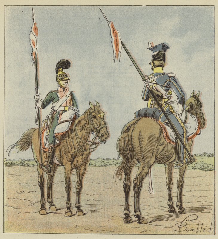 Hafif at, Fransız Mızraklılar, Lehçe by after Louis Charles Bombled