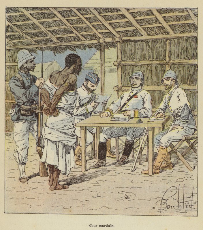 Askeri mahkeme by after Louis Charles Bombled