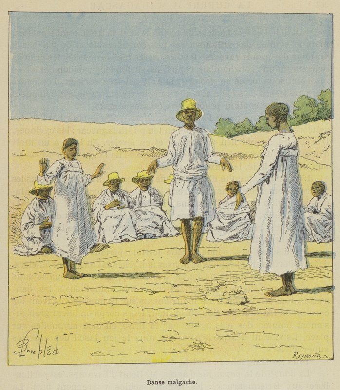 Madagaskar dansı by after Louis Charles Bombled
