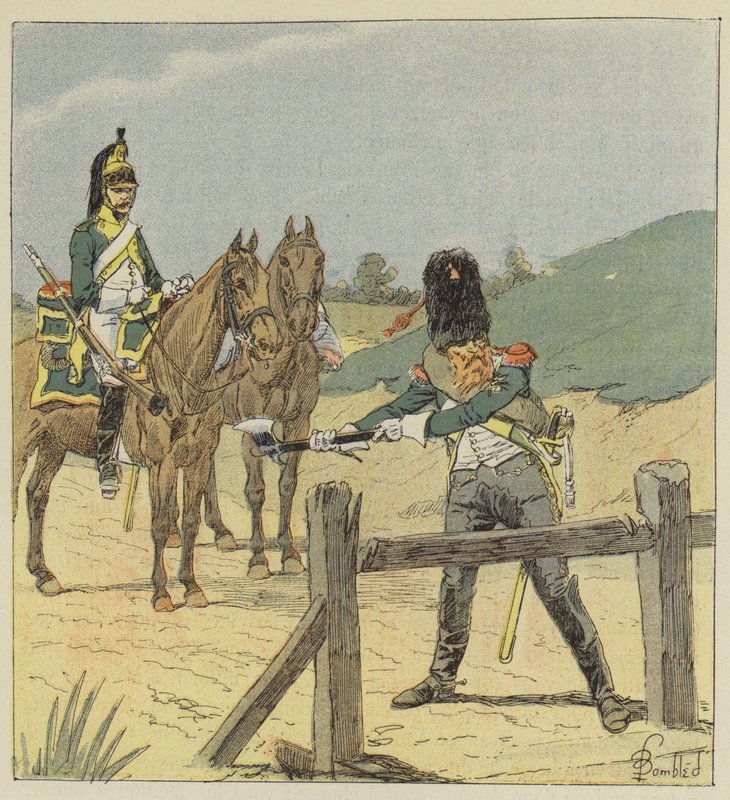 Ejderha ve ejderha kazıcısı by after Louis Charles Bombled