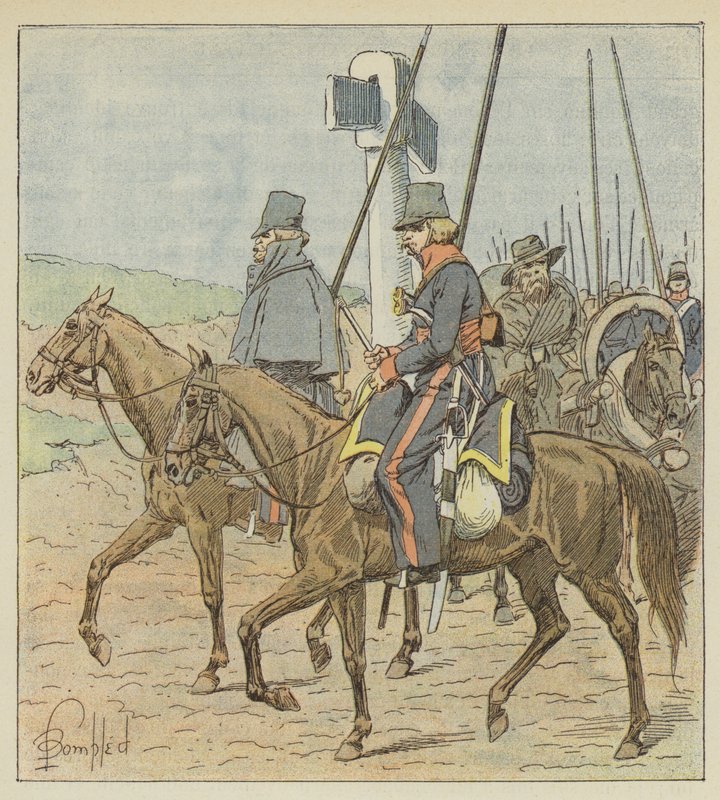 Düzenli Don Kazakları by after Louis Charles Bombled