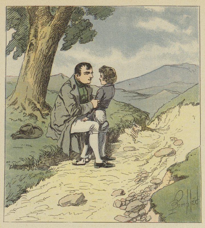 Napolyon ve Tristan de Montholon by after Louis Charles Bombled