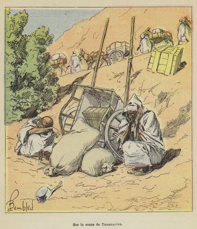 Antananarivo yolunda by after Louis Charles Bombled