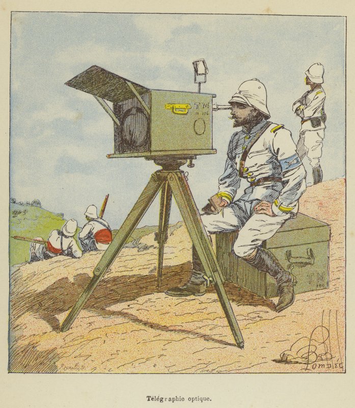 optik telgraf by after Louis Charles Bombled