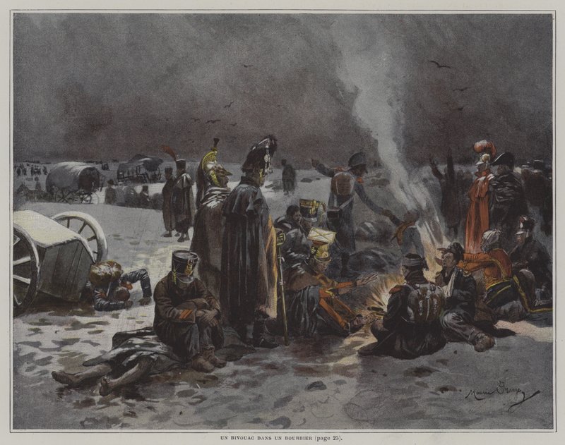 Bir bataklıkta bir bivak by after Maurice Henri Orange