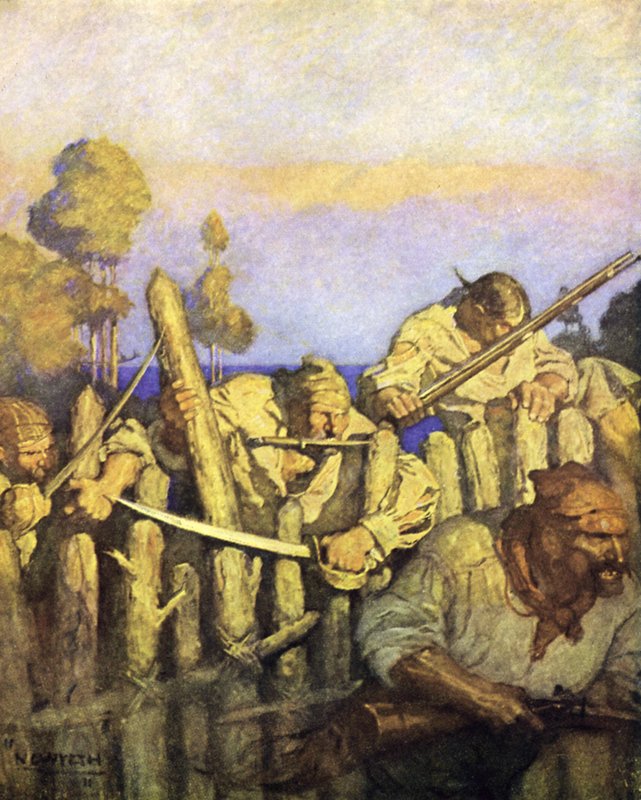 Hazine Adası için İllüstrasyon by after Newell Convers Wyeth