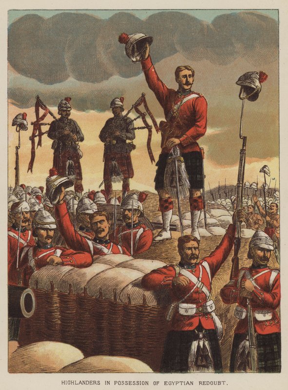 Mısır tabyasına sahip Highlanders by after Richard Simkin