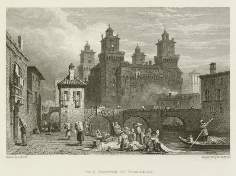 Ferrara Kalesi by Samuel (after) Prout