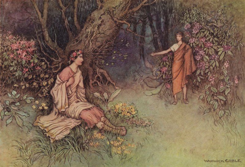 Geoffrey Chaucer, Şövalyeler Masalı by after Warwick Goble