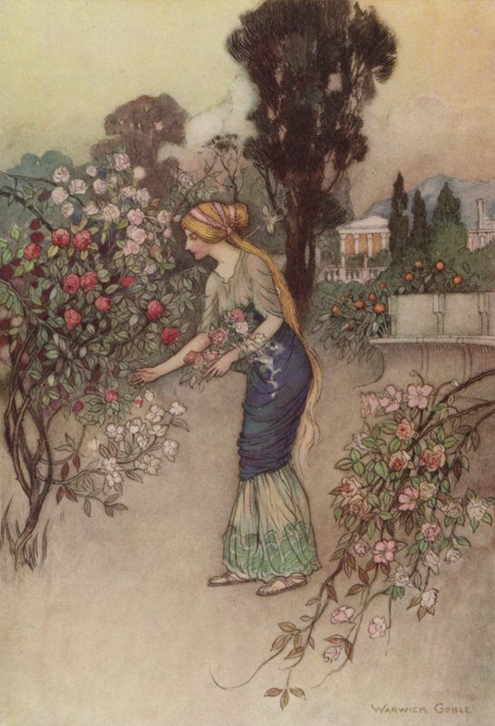 Geoffrey Chaucer, Şövalyeler Masalı by after Warwick Goble
